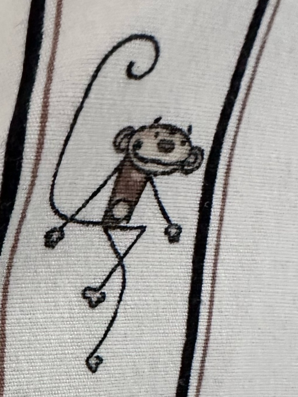 Monkey 🐵 Fun Chicos Classic White Striped Button-Up Shirt